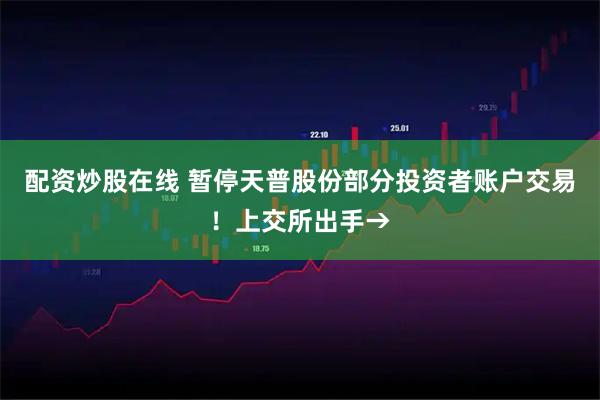 配资炒股在线 暂停天普股份部分投资者账户交易！上交所出手→